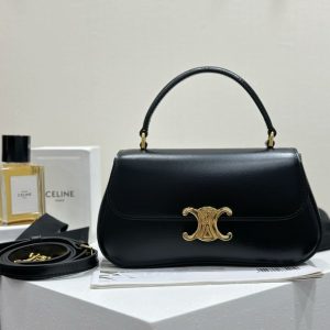 Celine Teen Lola replika handväska i spegelkvalitet med äkta läder 1150576243 - front view | Celine