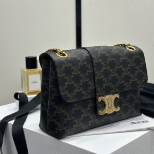 Celine Victoire replika handväska i spegelkvalitet med äkta läder och elegant design 1102072952 - side view | Celine