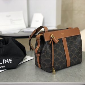 Celine Cabas de France Replika - Exakt Kopia i Äkta Läder med Spegelkvalitet 1101609186 - side view | Cabas